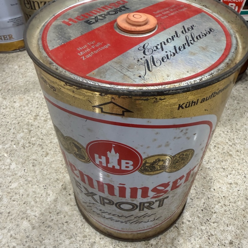 1970s Henninger Export "Mini Keg"